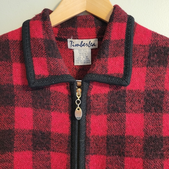 Timberlea 100% Wool Buffalo Plaid Vest, Medium - Picture 11 of 13